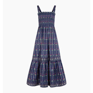 Hill House Home The Anjuli Nap Dress - Navy Trailing Fern Size XXLNavy Trailing